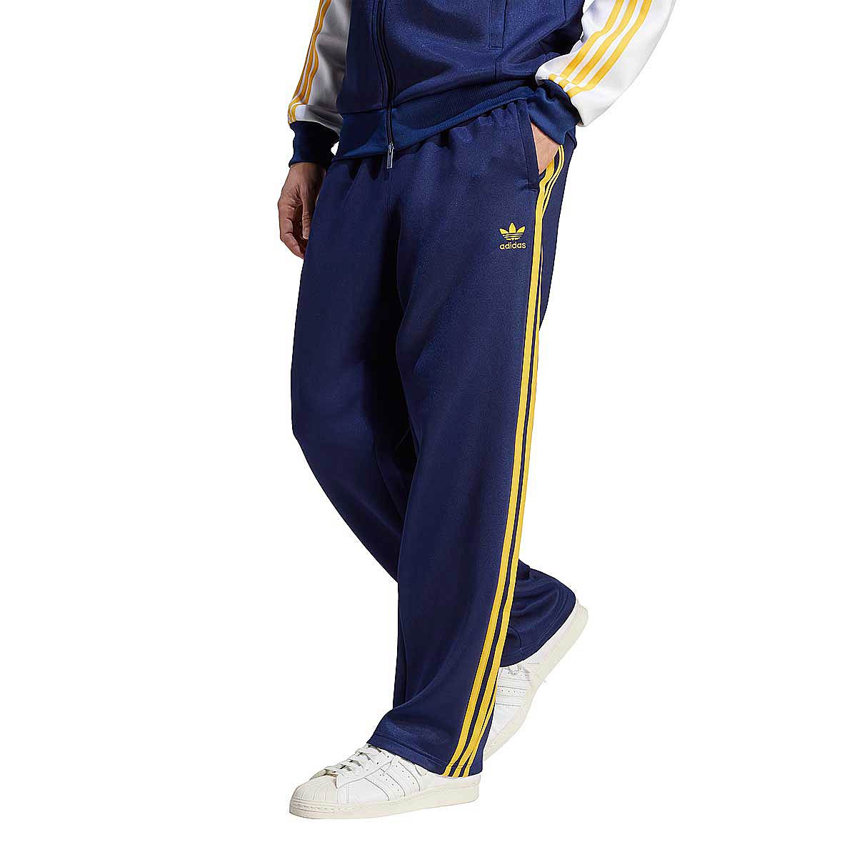 Joggingbukser adidas Originals Adicolor Classics+ Wide Leg Track Pants Mørkeblå | IM4461, 1
