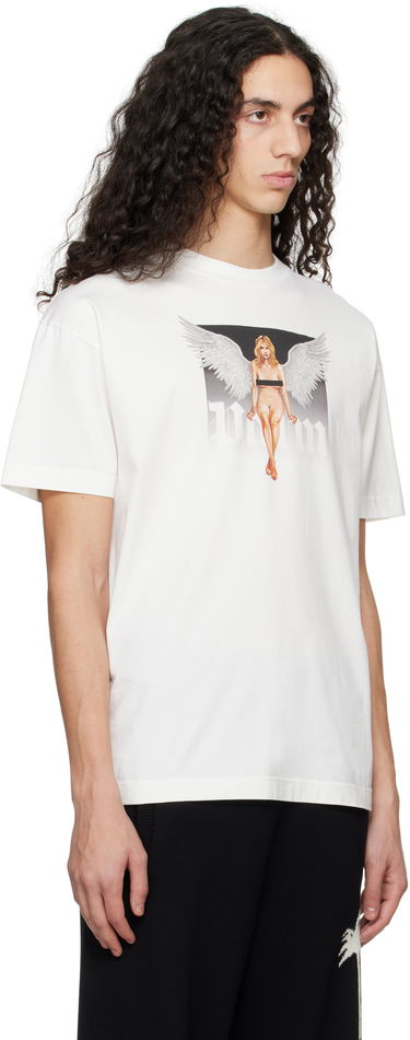 T-shirt Palm Angels Palm Angels Pin Up Graphic T-Shirt Hvid | PMAA001S25JER00A0310, 1