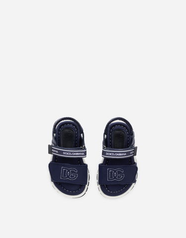 Sneakers og sko Dolce & Gabbana Technical Fabric Sandals With DG Logo For First Steps Mørkeblå | DL0068AY2338D600, 3
