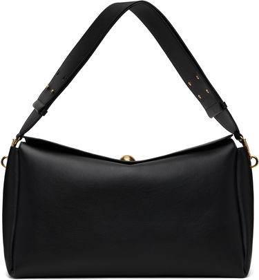 Skuldertaske AMI AMI Paris Large Carrousel Leather Shoulder Bag Sort | ULL028.AL0103, 0