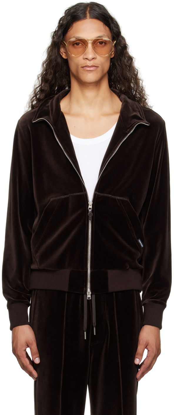 Jakke Tom Ford Brown Zip Track Jacket Brun | JZL001-JMC009S23, 0