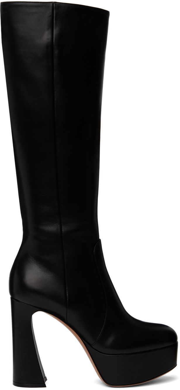 Tøj Gianvito Rossi Gianvito Rossi Platform Boots Sort | G80267.70RIC.NAP