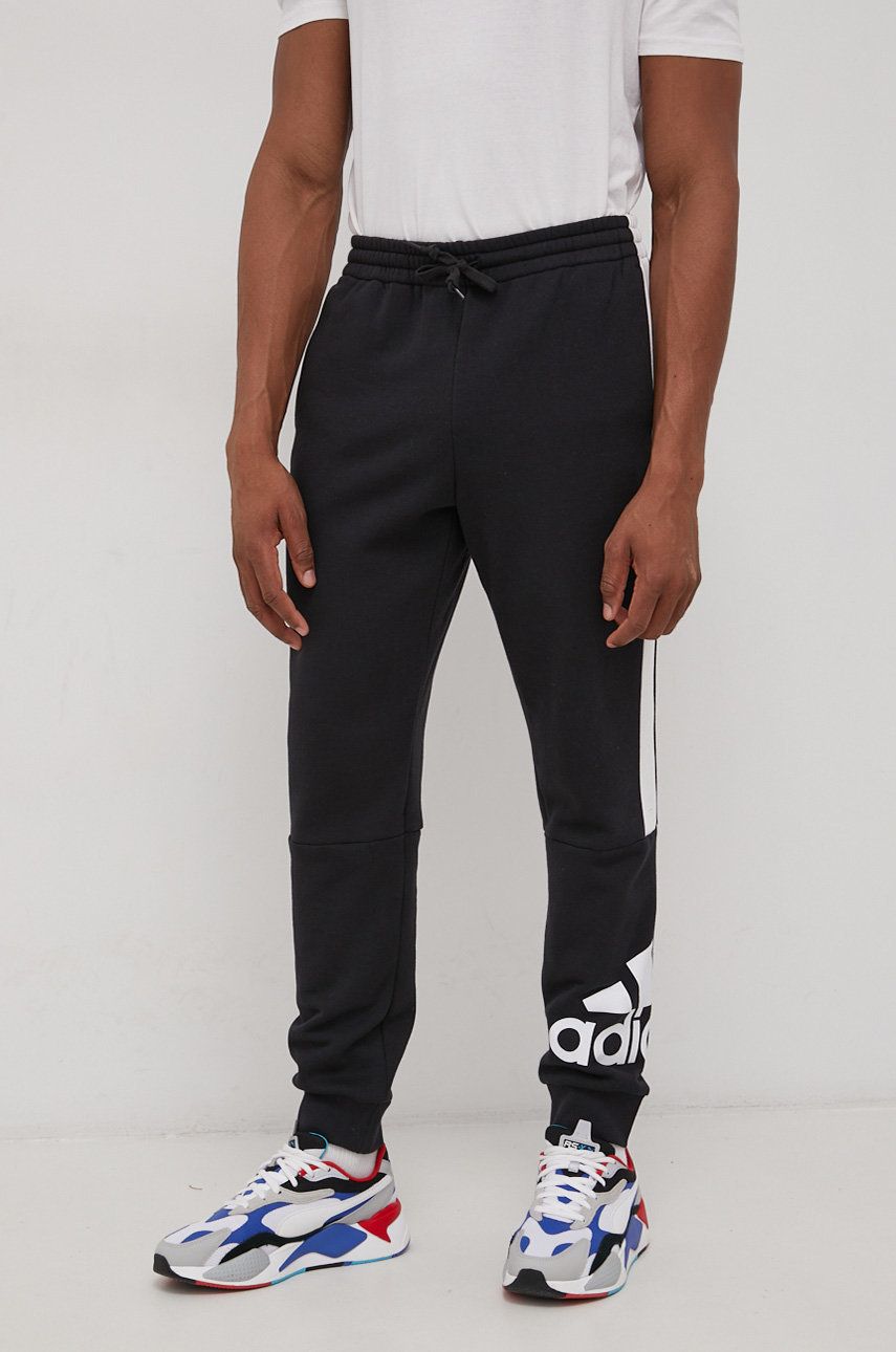 Joggingbukser adidas Originals Essentials Colorblock Fleece Sort | HE4364, 0