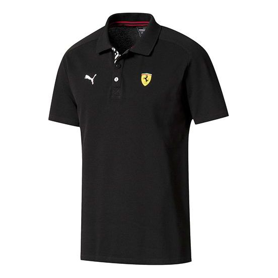 Polo skjorte Puma Scuderia Ferrari Classic Polo Shirt Sort | 762387-02