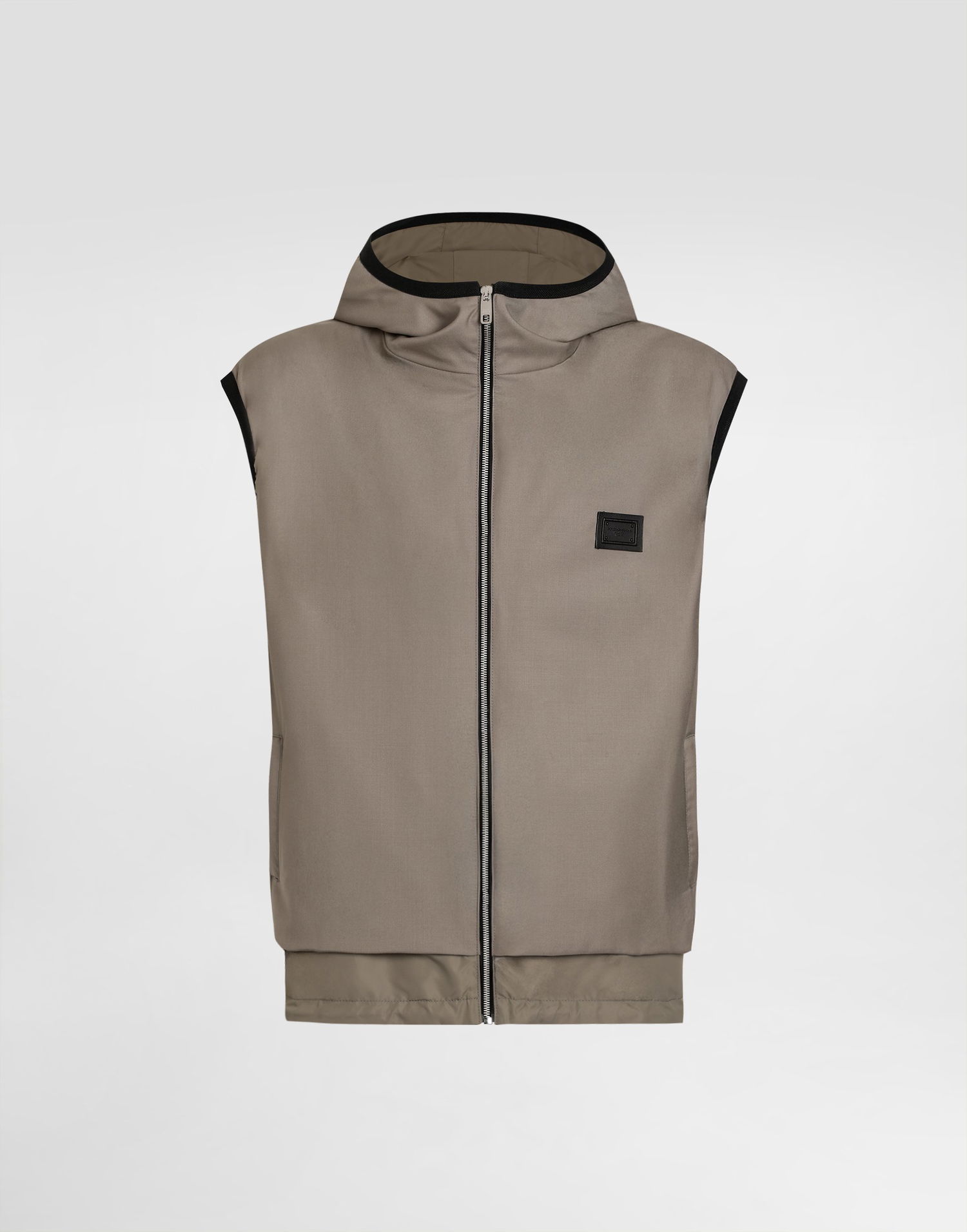 Vest Dolce & Gabbana Dolce & Gabbana Wool Canvas Hooded Vest Grå | G9BSRTFURK8M3725, 0