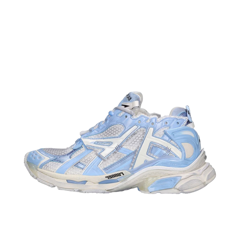 Sneakers og sko Balenciaga Runner White Light Blue (Women's) Turkis | 677402-W3RB2-9744