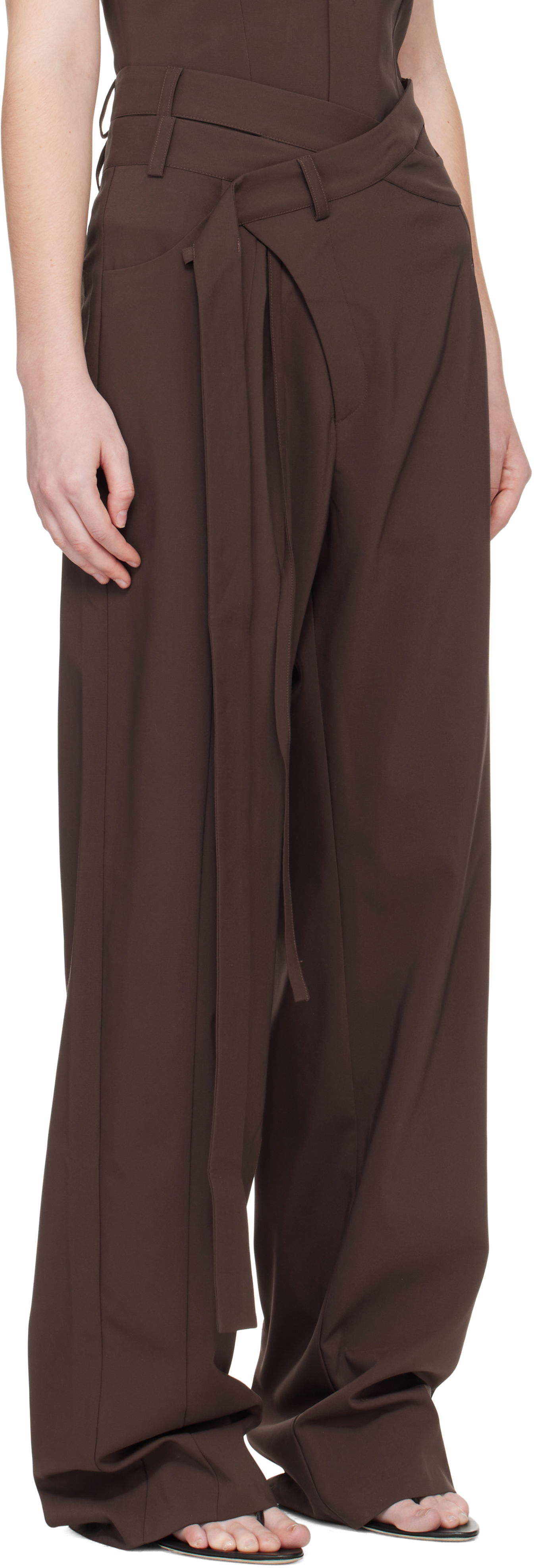 Bukser Ottolinger Ottolinger Signature Wrap Suit Pants Brun | 123-201523-03, 1