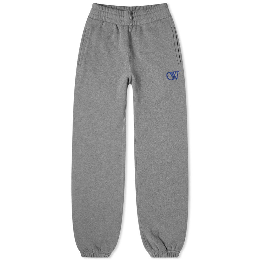 Joggingbukser Off-White Flock Cuff Sweatpant Grå | OWCH006S24FLE0010846
