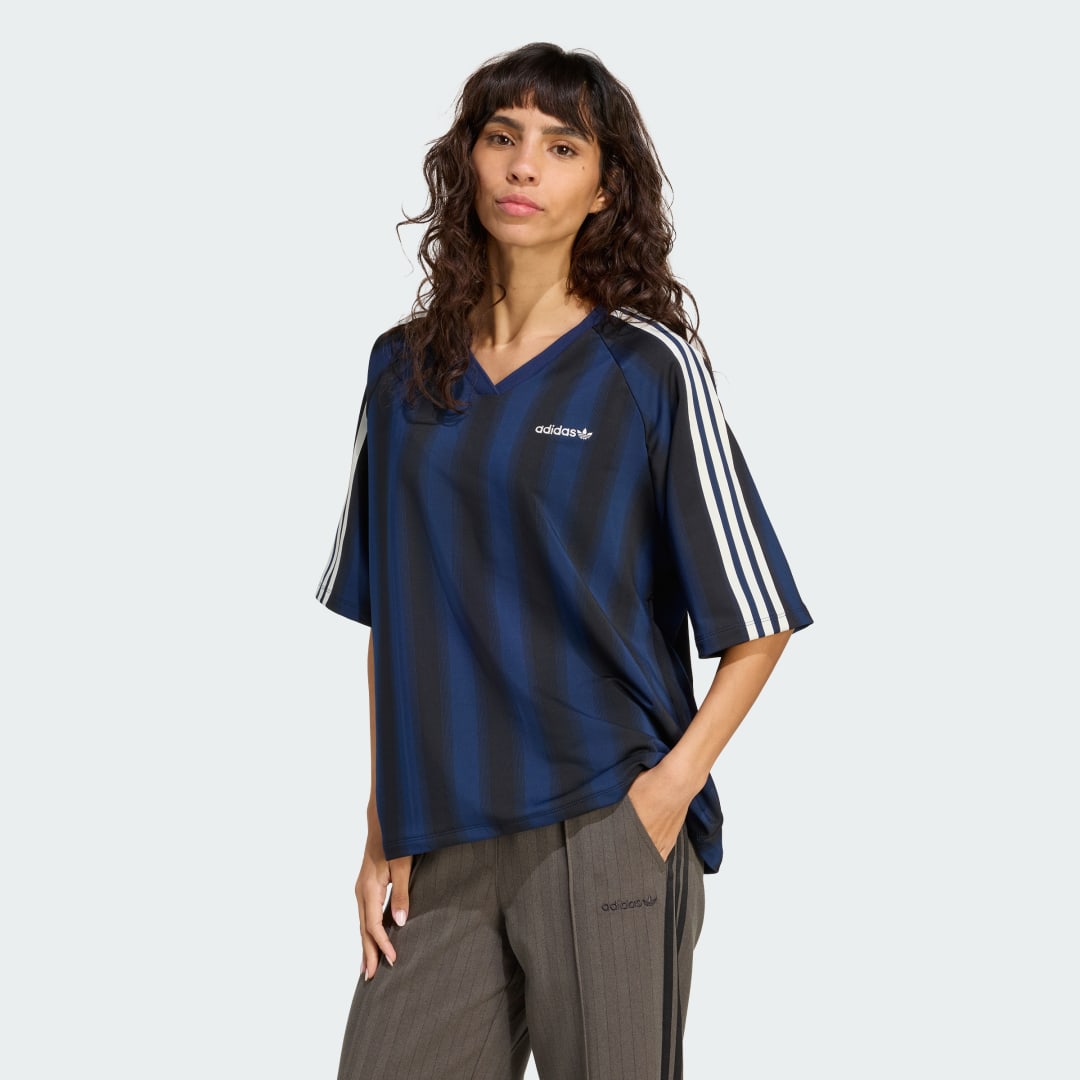 T-shirt adidas Performance Linear Logo Oversized Tee Blå | JY2854, 0