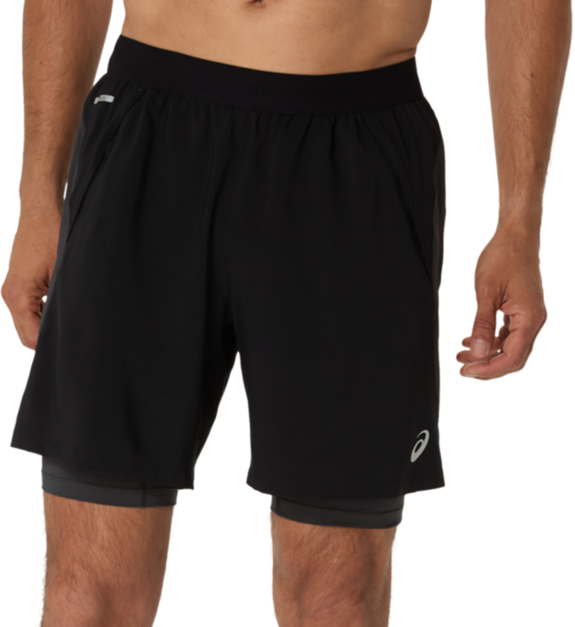 Shorts Asics Road 2-in-1 7" Running Shorts Sort | 2011d246-001