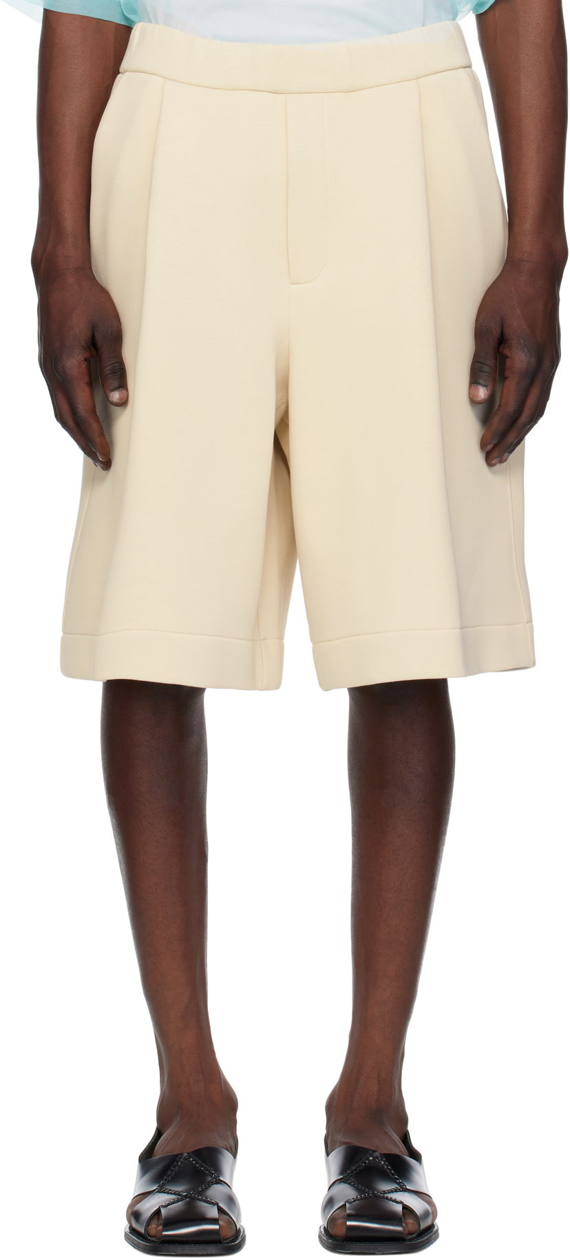 Shorts Dries Van Noten Dries Van Noten Neoprene Shorts Beige | 251-021139-1622
