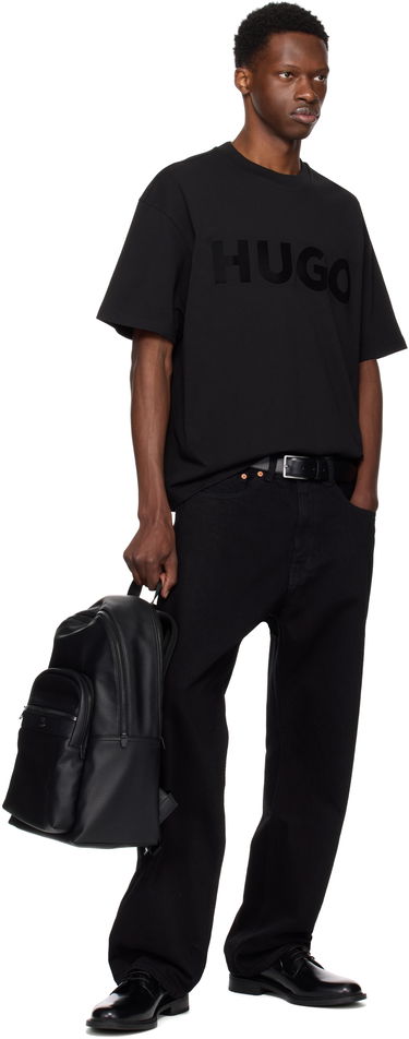 Rygsæk BOSS Logo Hardware Faux-Leather Backpack Sort | 50547423, 3