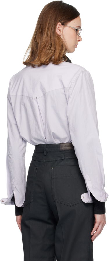 Skjorte LEMAIRE LEMAIRE Chest-Pocket Fitted Shirt Lilla | SH1187 LF1399, 2