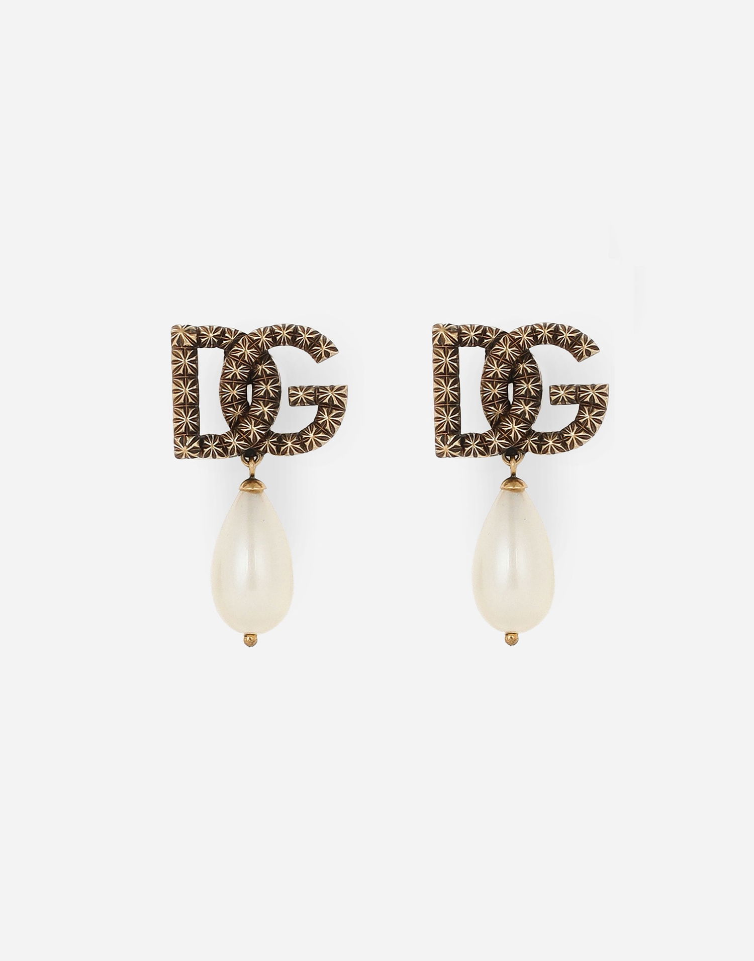 Øreringe Dolce & Gabbana Drop Earrings With Teardrop Pearl Metalisk | WEQ6L1W111187279, 0