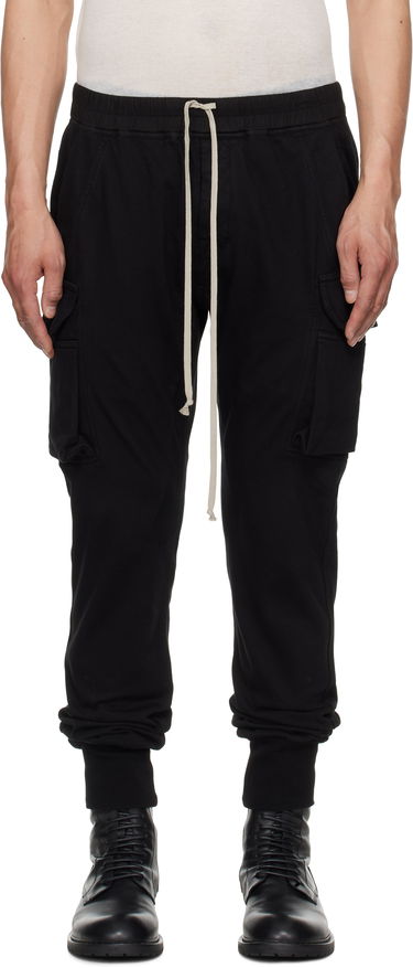 Joggingbukser Rick Owens Rick Owens DRKSHDW Hollywood Mastodon Cut Cargo Pants Sort | DU01E3386 RIG, 0