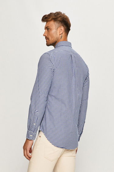 Skjorte Polo by Ralph Lauren Custom-Fit Oxford Checked Shirt Blå | 710549084010, 3