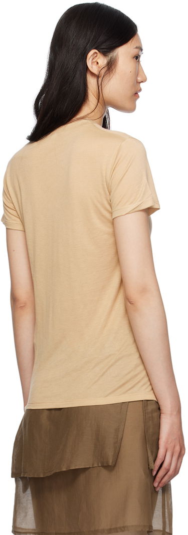 T-shirt Baserange Semi-Sheer T-Shirt Beige | TOCT-BL-000, 2