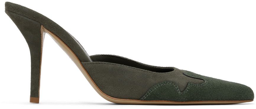 Smykker Miaou GIABORGHINI Edition June Suede Mules Grøn | JUMU-LNLS, 0