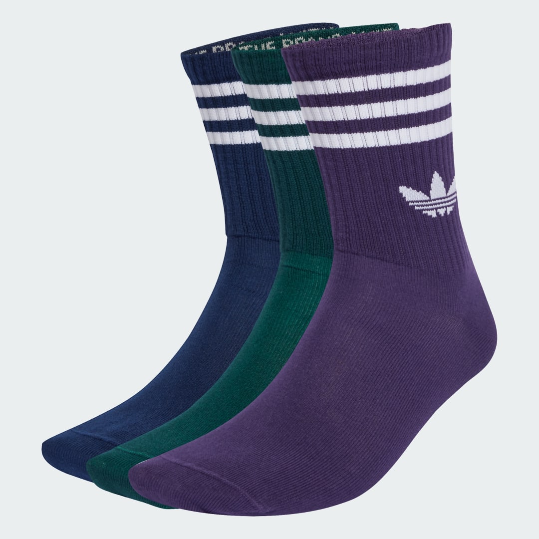 Sokker adidas Performance 3-Stripes Crew Socks - 3 Pairs Flerfarvet | JZ4943, 0