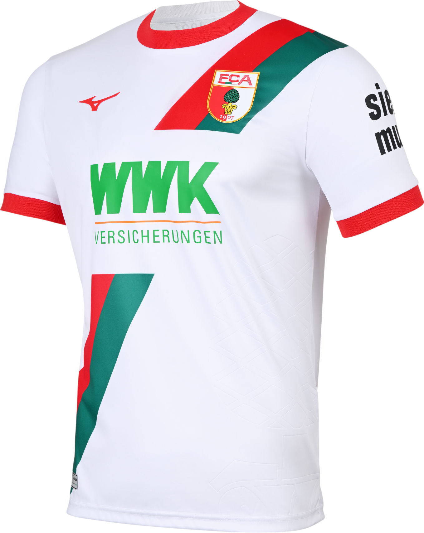 Jersey Mizuno FC Augsburg Home Jersey 2025/26 Hvid | p2gacx10-01, 0