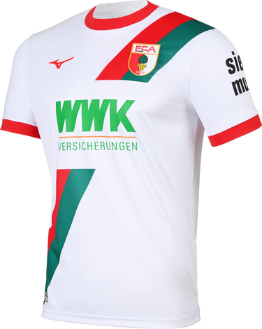 Jersey Mizuno FC Augsburg Home Jersey 2025/26 Hvid | p2gacx10-01, 0