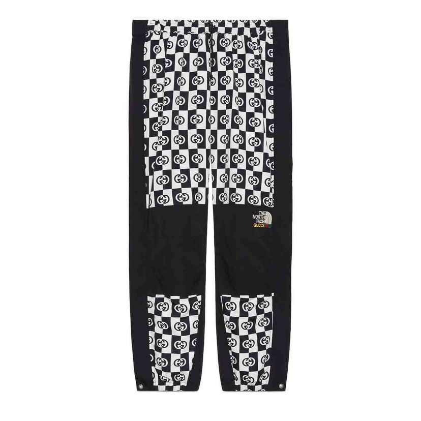 Bukser Gucci The North Face x Pant Ivory/Black Checkered Sort | ‎663766 ZAHTK 9207