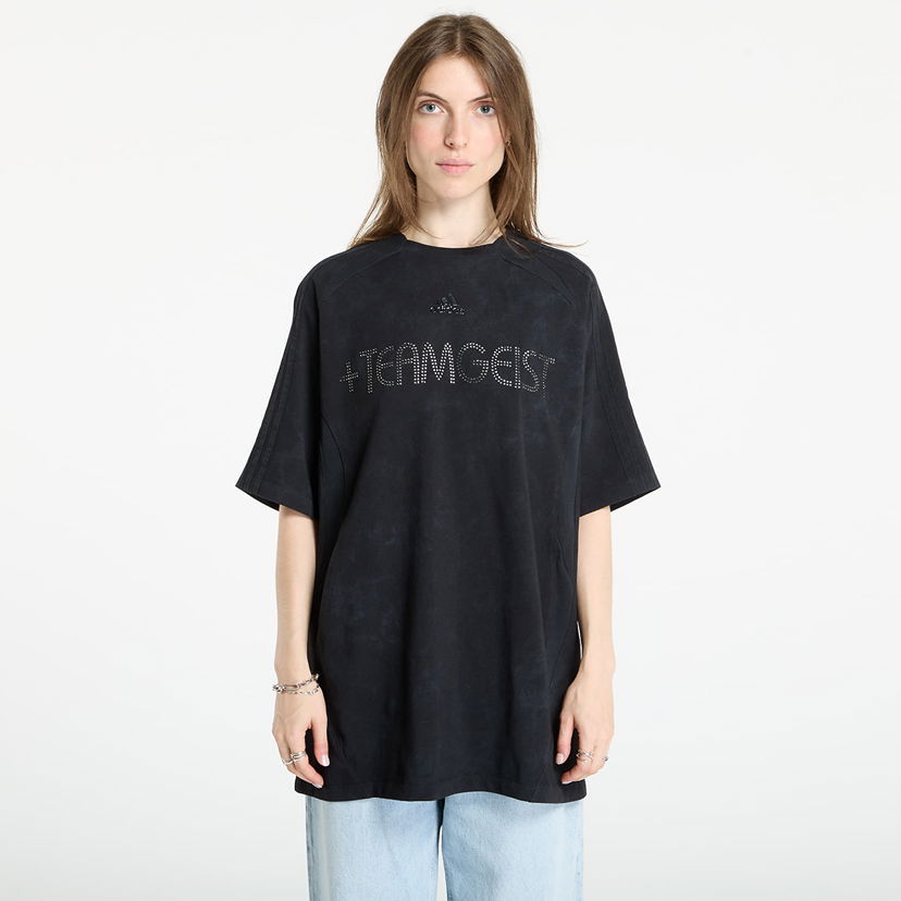 T-shirt adidas Originals Adilenium Season 4 Teamgeist Washed Rhinestone T-Shirt Sort | KF3113