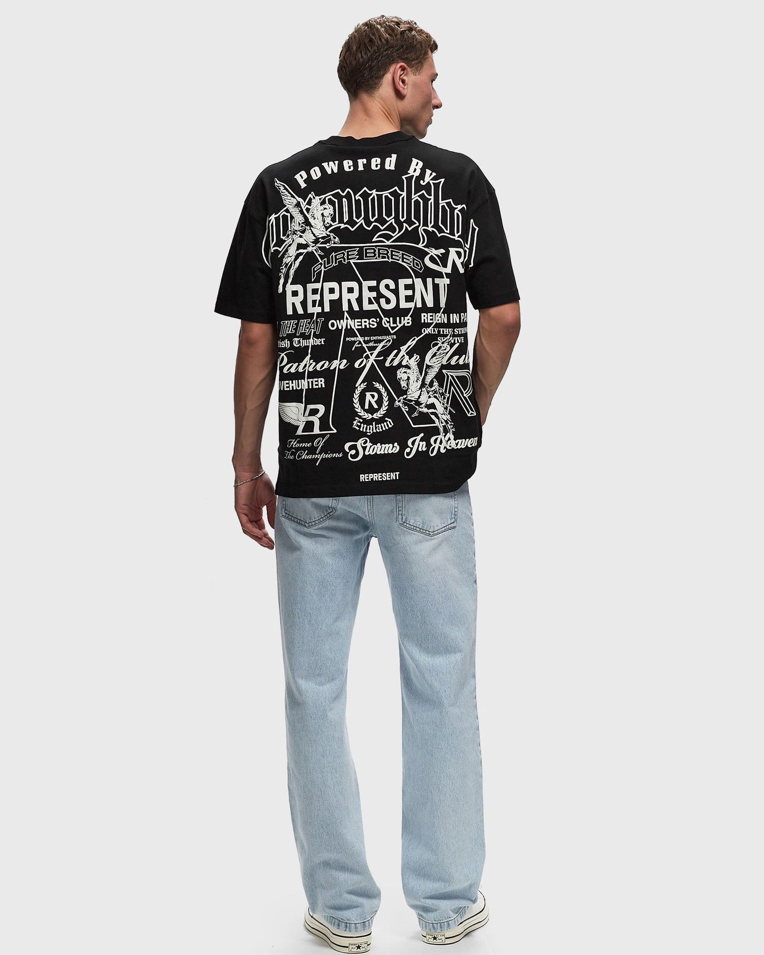 T-shirt Represent Clo MONOCHROME ICONS TEE Sort | MLM4711-01, 1