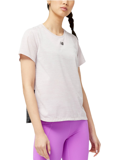 T-shirt New Balance Impact Run Luminous Tee Hvid | wt31251-sir