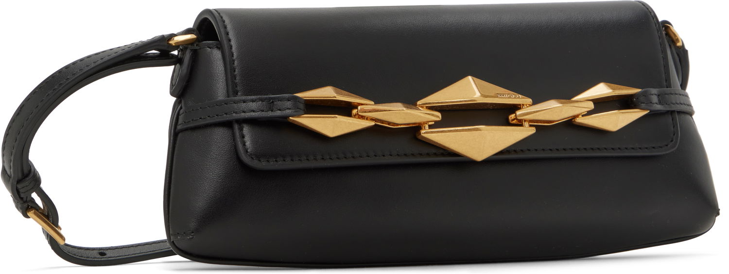 Håndtaske Jimmy Choo Jimmy Choo Diamond East-West Shoulder Bag Sort | DIAMOND SHLDR E/W SM, 1