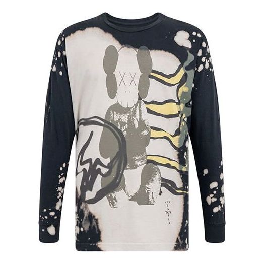 T-shirt Cactus Jack by Travis Scott Travis Scott Cactus Jack x Kaws For Fragment Long Sleeve T-Shirt Sort | CJFN-SS13, 0