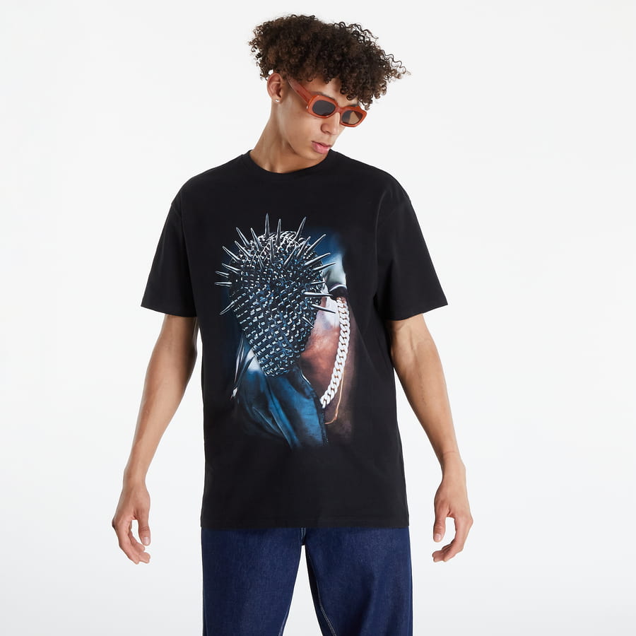 T-shirt Urban Classics Thorned Mask Oversize T-Shirt Sort | MT1974 Black, 0