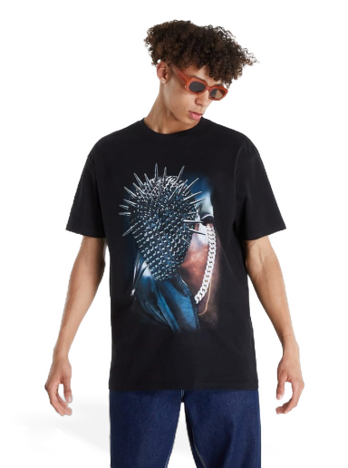 T-shirt Urban Classics Thorned Mask Oversize T-Shirt Sort | MT1974 Black