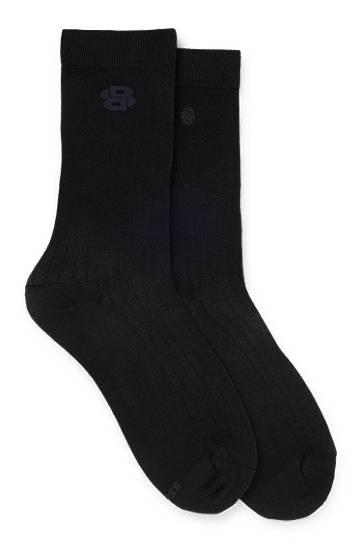 Sokker BOSS Two-Pack of Regular-Length Monogram Socks Sort | 50537758, 0
