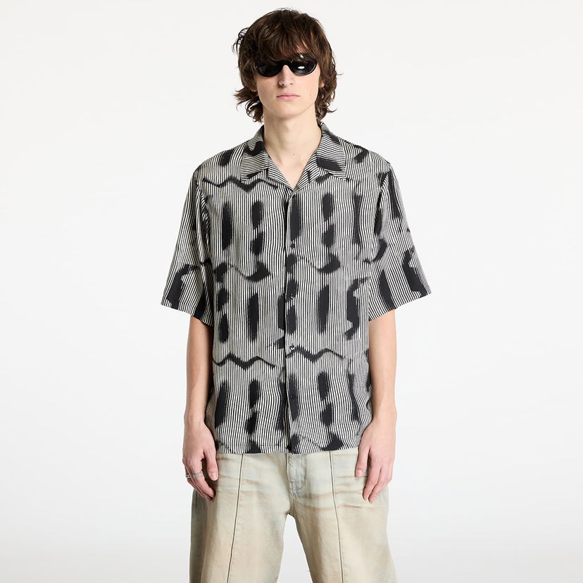 Skjorte MISBHV Sprayed Viscose Shirt Sort | 250M131