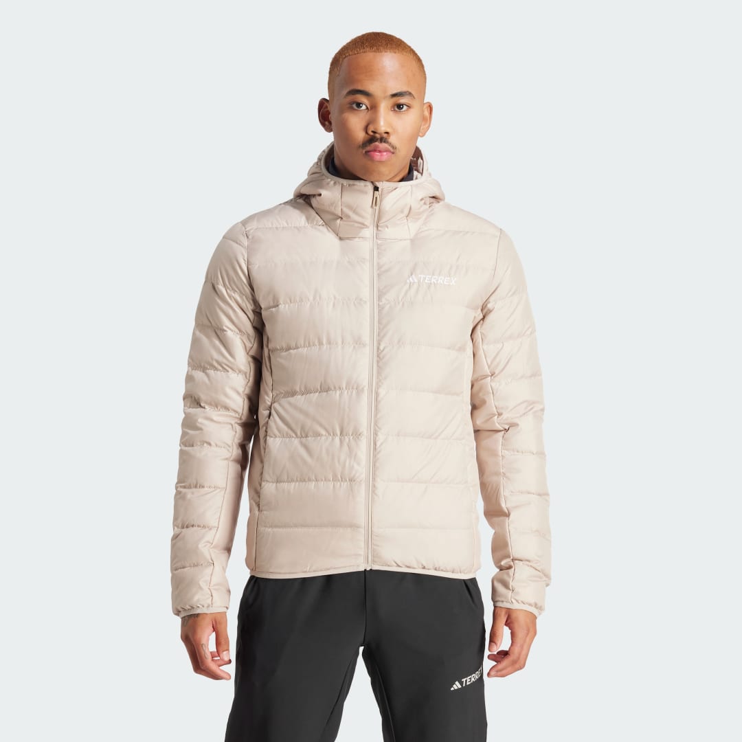 Jakke adidas Performance Terrex Multi Light Down Hooded Jacket Beige | IP3550, 1