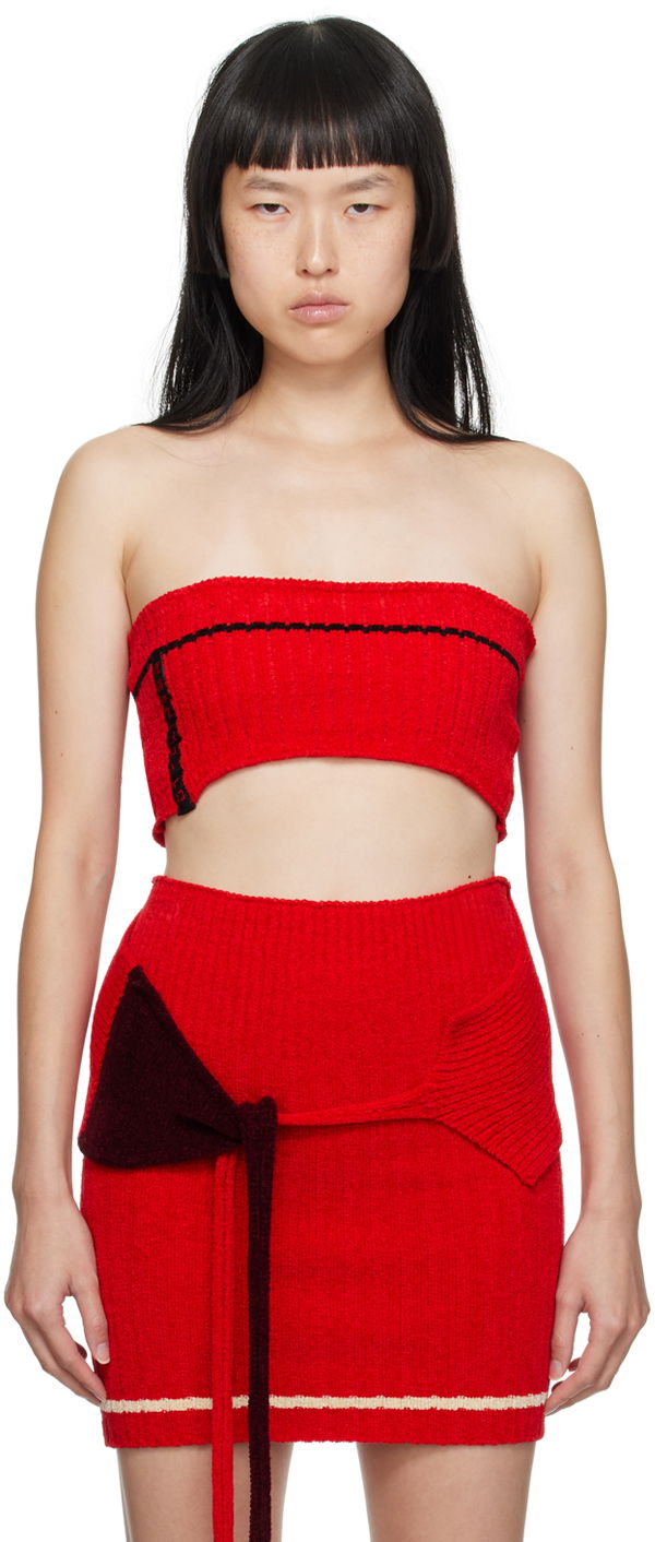 Nederdel Ottolinger Ottolinger Patch Tube Top Rød | 708101
