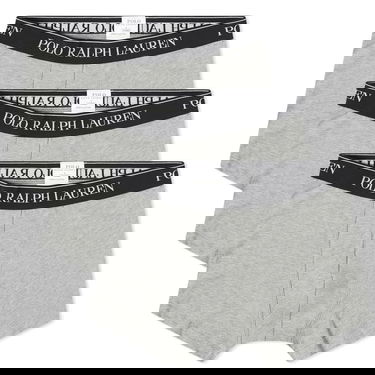 Boksere Polo by Ralph Lauren Cotton Trunk - 3 Pack Andover Heather Grå | 714835885005, 1
