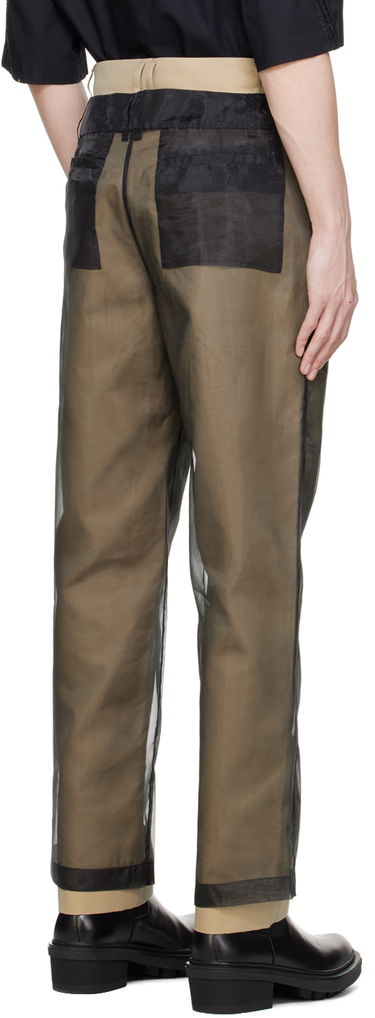 Bukser Feng Chen Wang Feng Chen Wang Layered Trousers Brun | FUS17TR08, 2