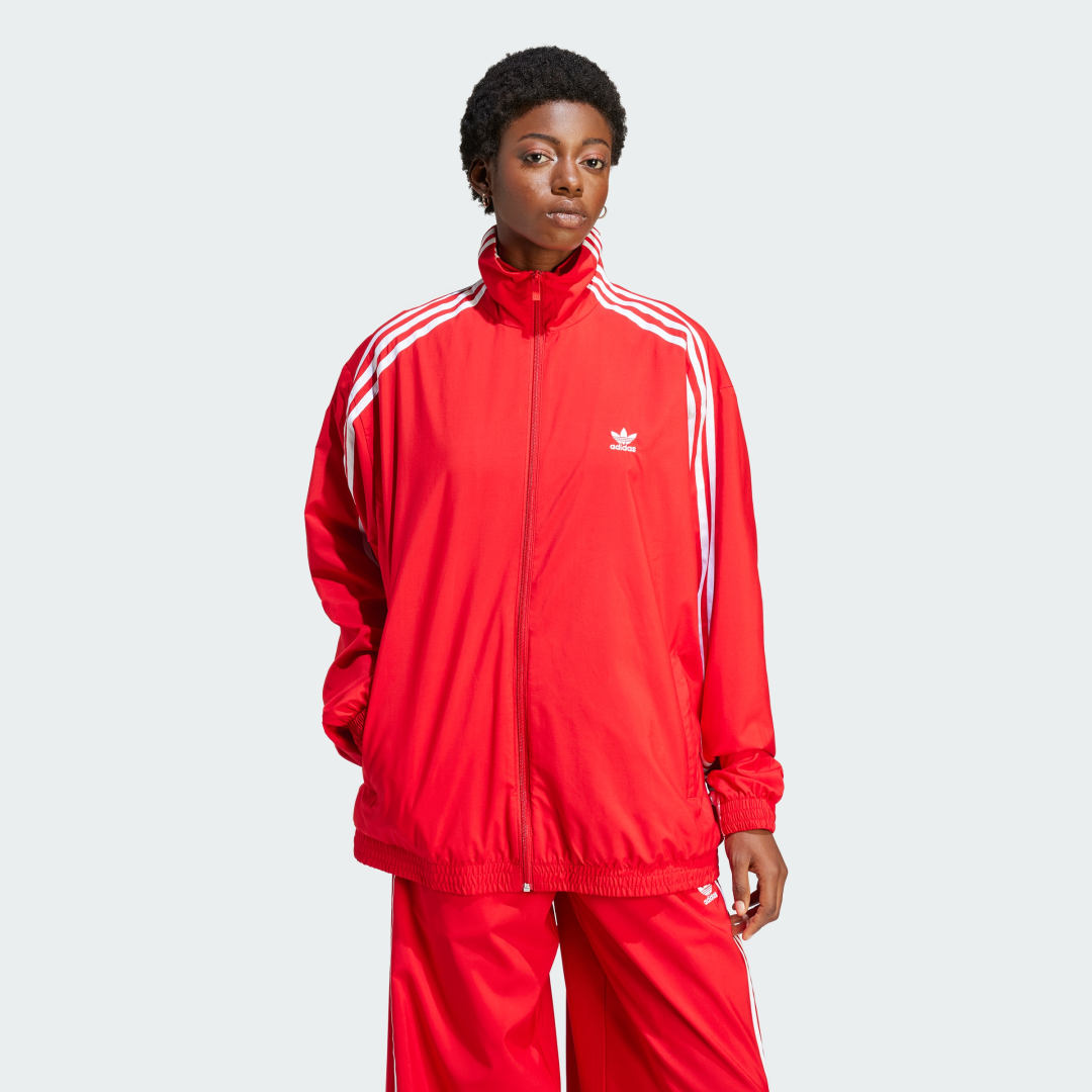 Jakke adidas Originals Adilenium Oversized Track Top Rød | IV9336, 1