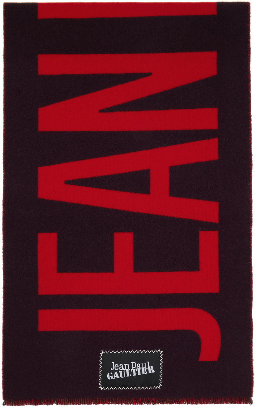 Tørklæde Jean Paul Gaultier 'The ' Scarf Sort | 24/30-U-EC035P-C549-2830