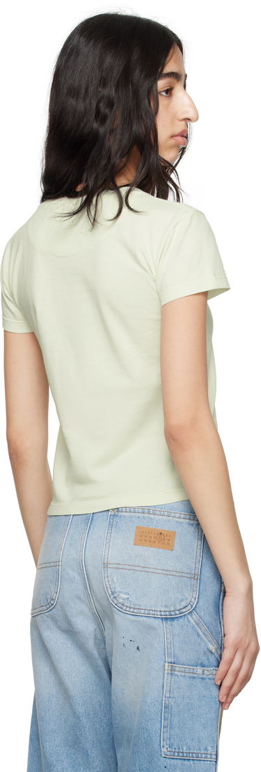T-shirt Maison Margiela MM6 Maison Margiela Heavy Cotton Jersey Pocket T-Shirt Grøn | S62GD0195 M20108, 2