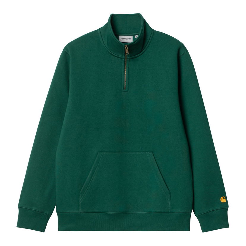 Sweatshirt Carhartt WIP Chase Neck Zip Hoodie Grøn | I033665_1YW_XX