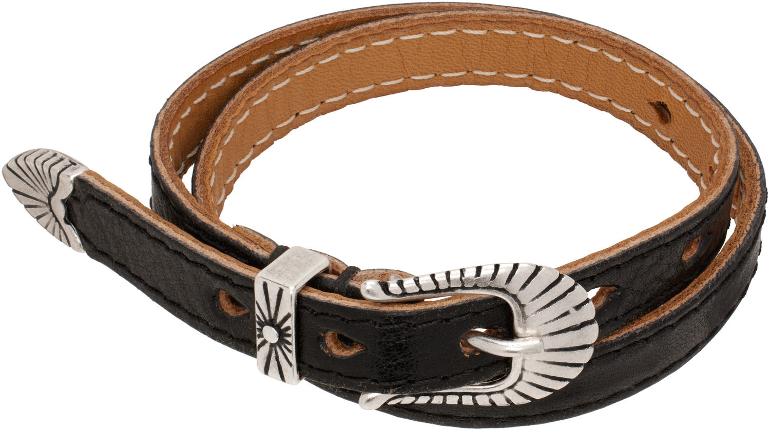 Armbånd OUR LEGACY Cowboy Wrap Around Bracelet Sort | A4248CDB, 0
