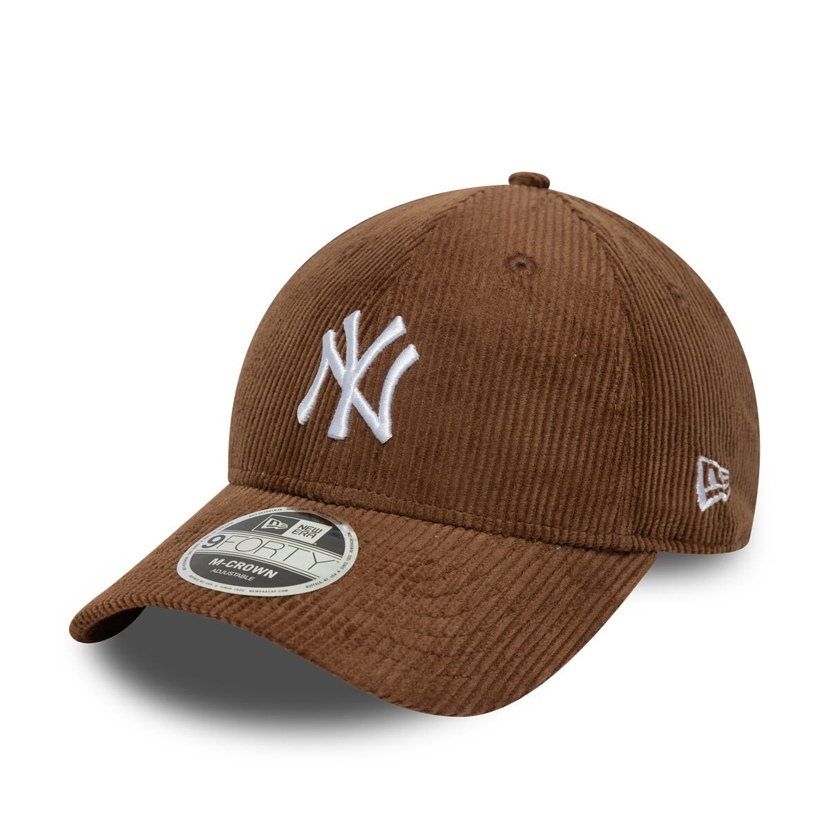 Kasket New Era MLB Cord 9FORTY M-CROWN NY Yankees Adjustable Cap Brun | 60691054, 0