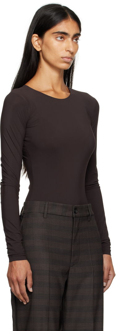Krop Maison Margiela MM6 Maison Margiela Jersey Bodysuit Brun | S62NA0085 S20518, 1