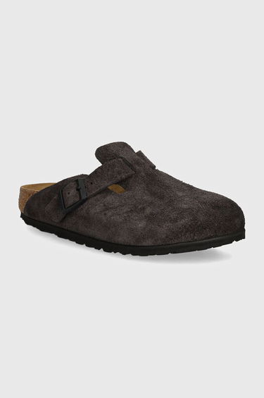 Sneakers og sko Birkenstock Boston Suede Slippers Grå | 1028552, 0