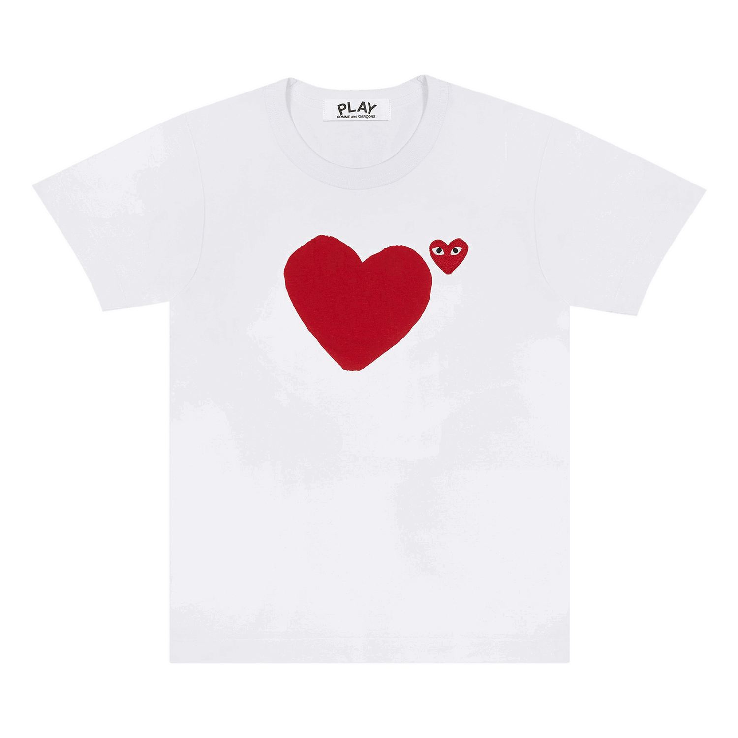 T-shirt Comme des Garçons PLAY T-Shirt with Red Heart Hvid | AZ T221 051 1, 0