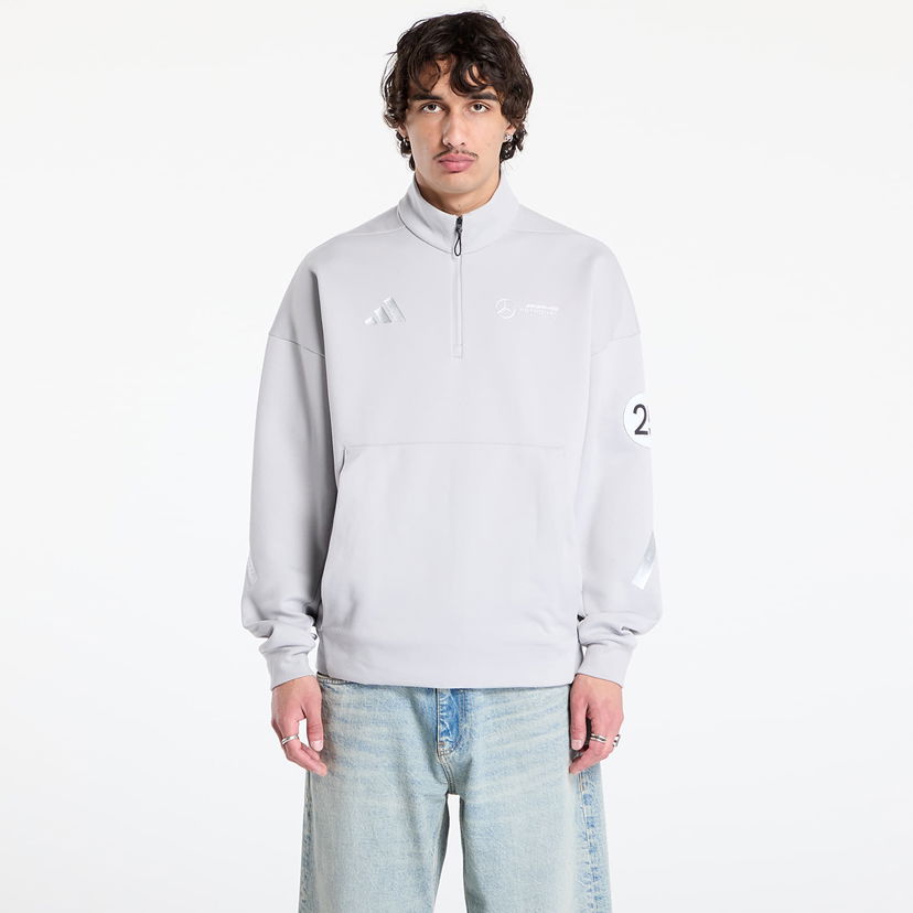 Sweatshirt adidas Performance adidas x Mercedes Half Zip Sweatshirt Grå | JW3477
