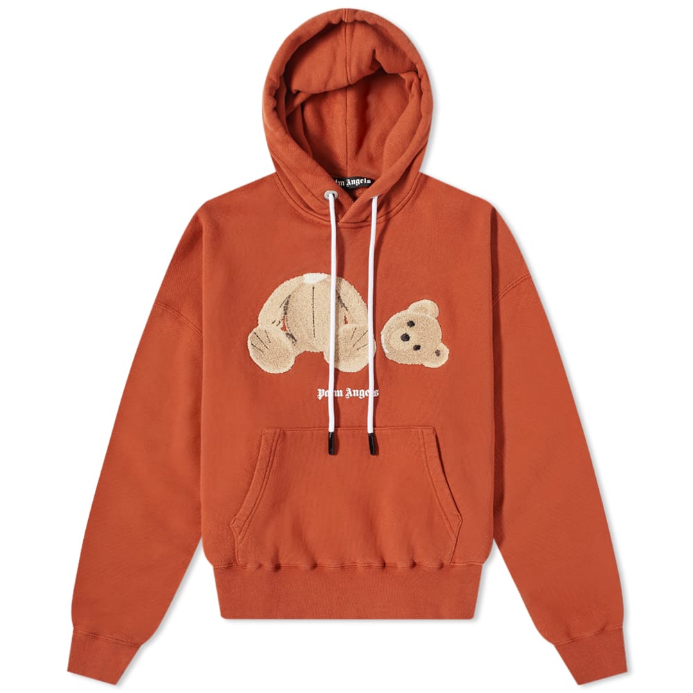 Sweater Palm Angels Kill The Bear Popover Hoody Red/Brown Bourgogne | PMBB058F21FLE0072760, 0